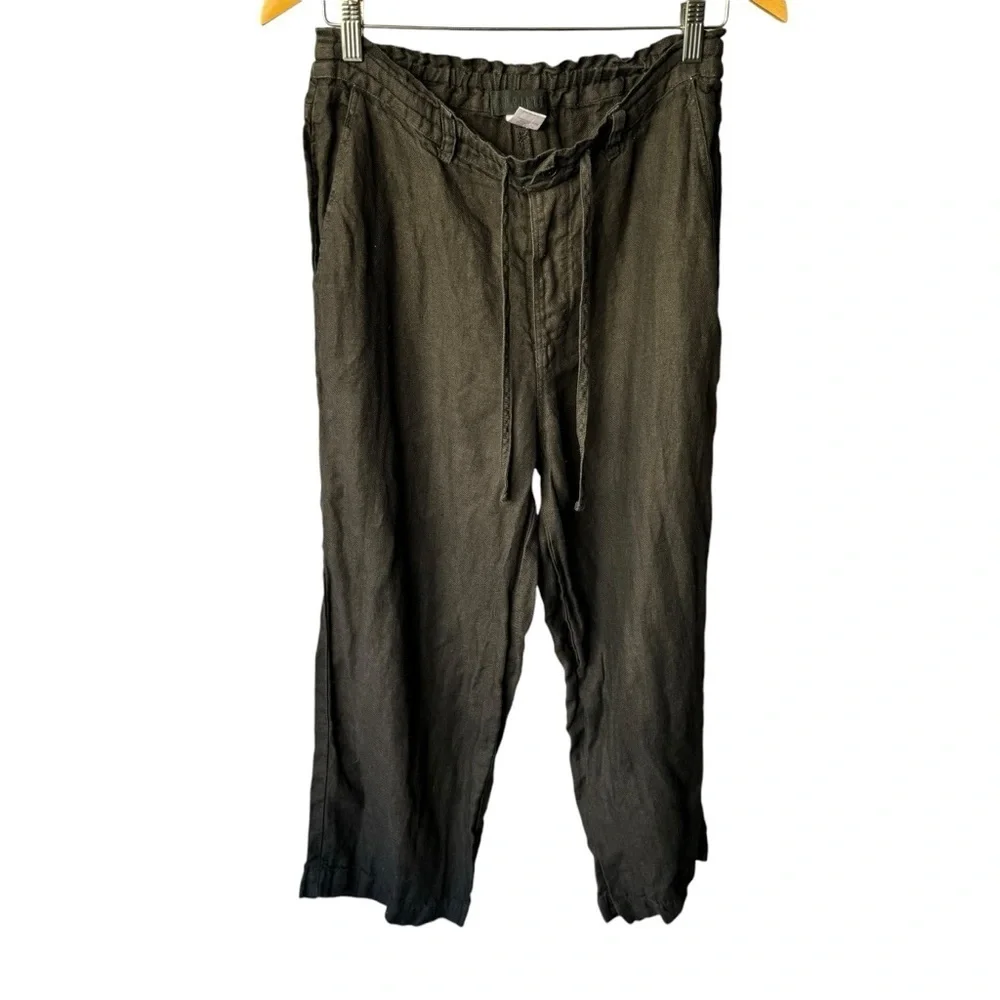 CP Shades Linen Black Pants SZ. S